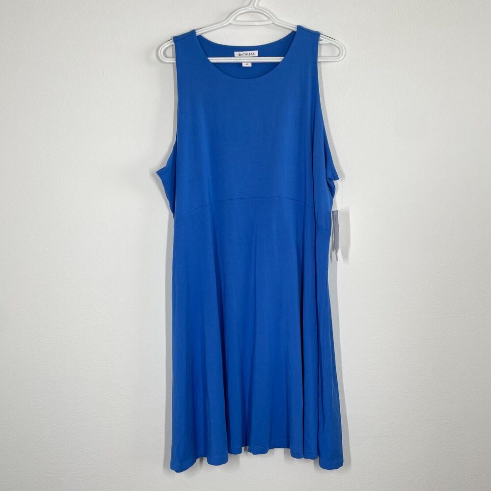 Athleta Cobalt Blue Sleeveless Swing Mini Dress